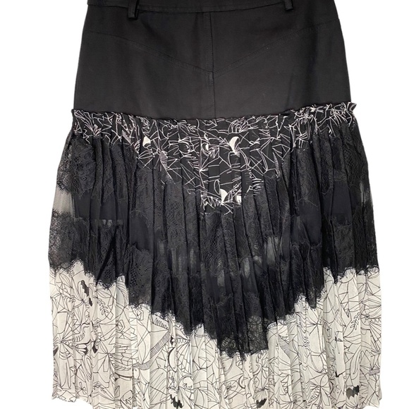 BCBG Maxazria Runway Skirt, XXS, black with white - Picture 8 of 10